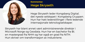 hege skryseth, kongsberg digital